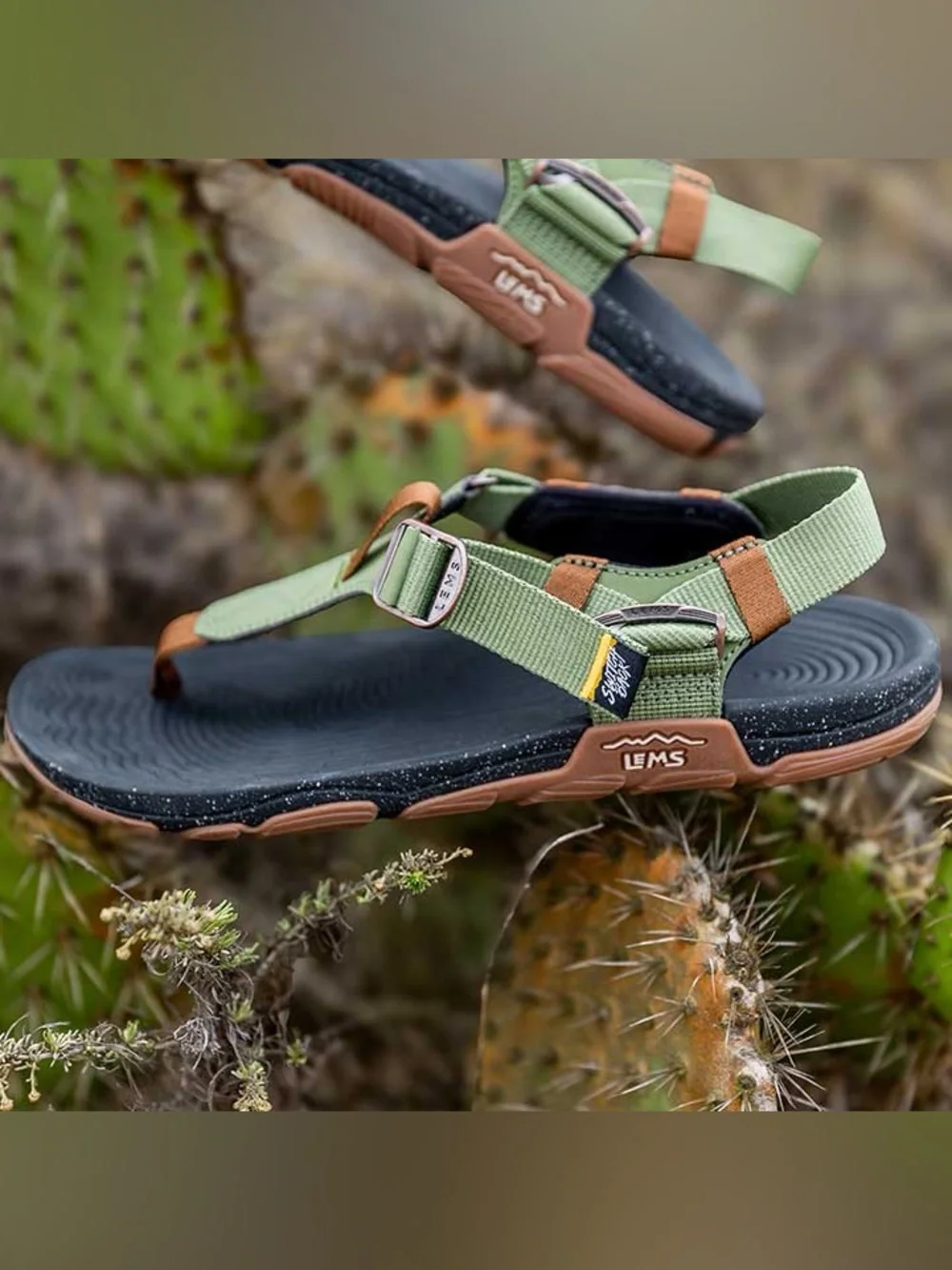 Lems Switchback Sandal in Cactus, Size 11 Men / 12 Women
